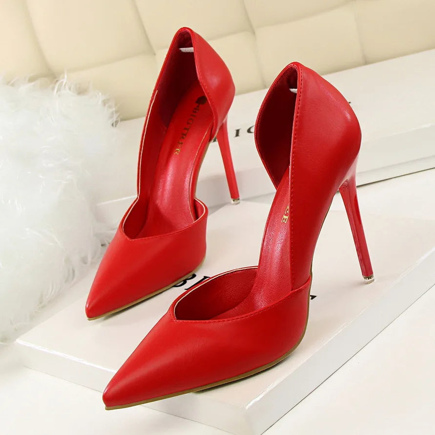 Escarpins BIGTREE Talon Aiguille Cuir PU