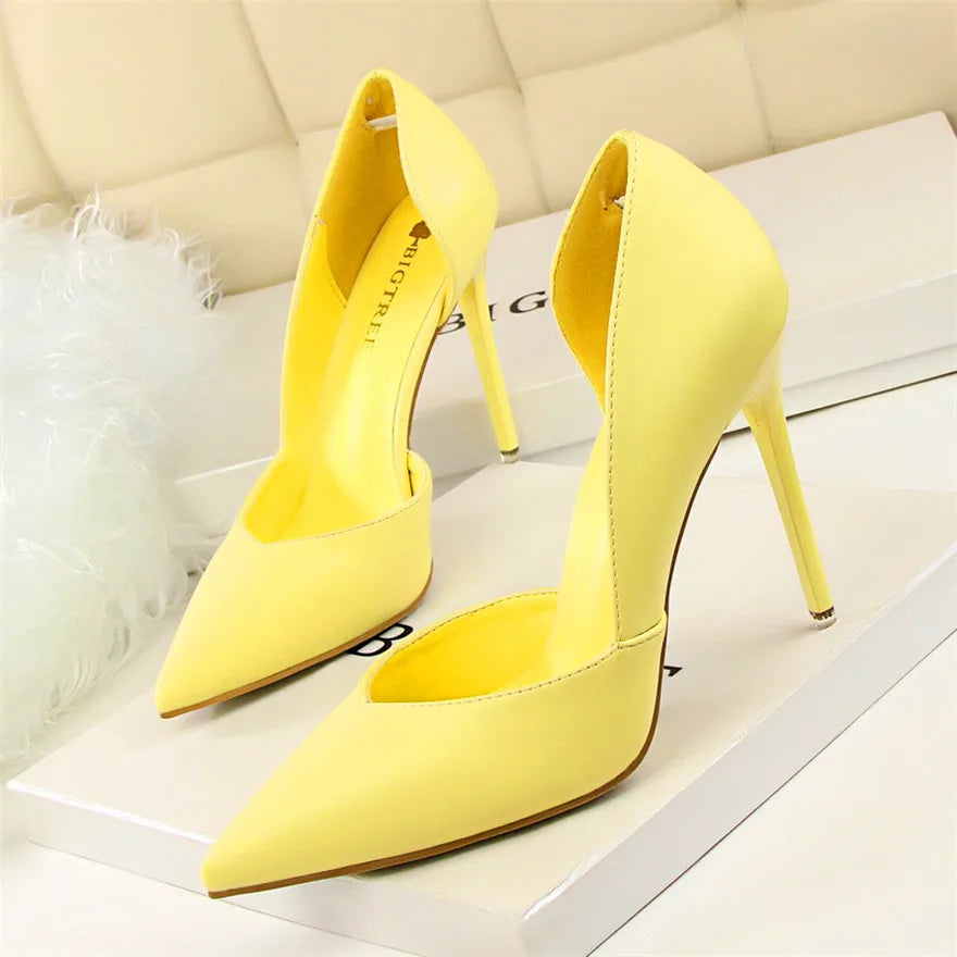 Escarpins BIGTREE Talon Aiguille Cuir PU