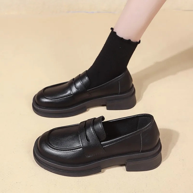 Escarpins Lolita Style Japonais à Talon Carré Bas