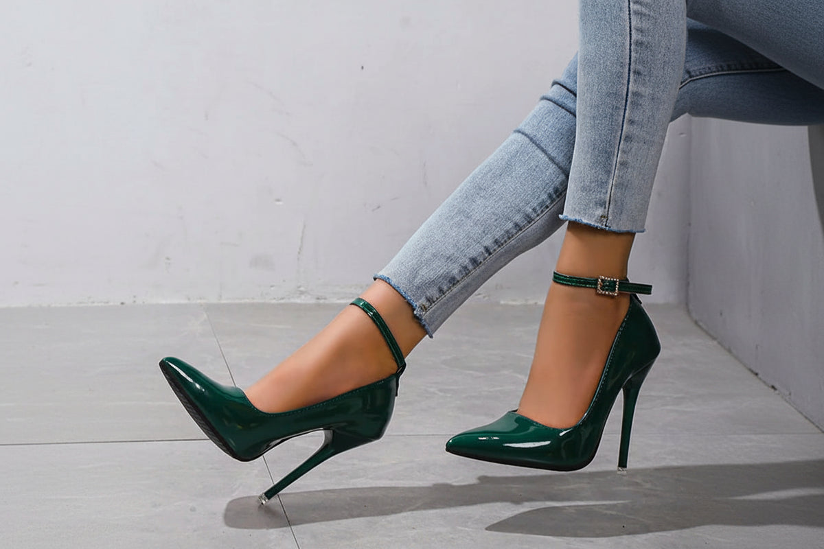 Escarpins : Talons Aiguilles Cristaux 12cm