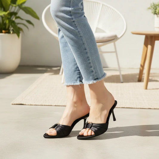Sandales Mules Satinées On feet& in love