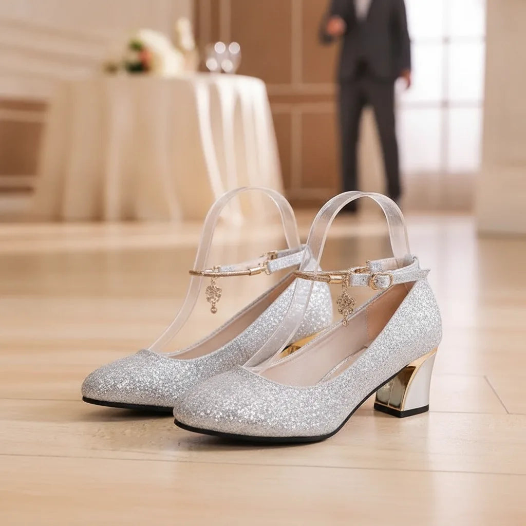 Escarpins Brillants à Bride Cheville VKJF