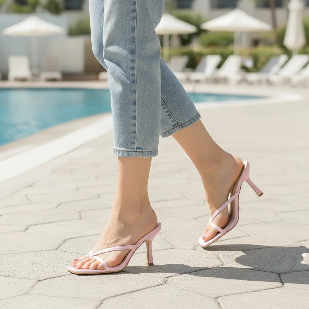 Escarpins Femme Bout Carré Talon Fin