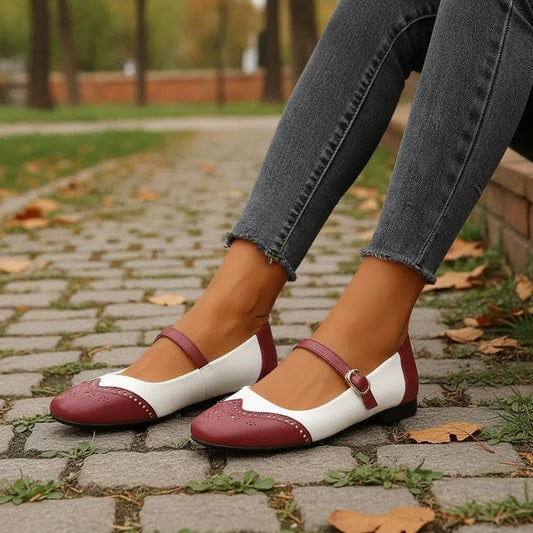 Escarpins Mary Jane Vintage Bicolores