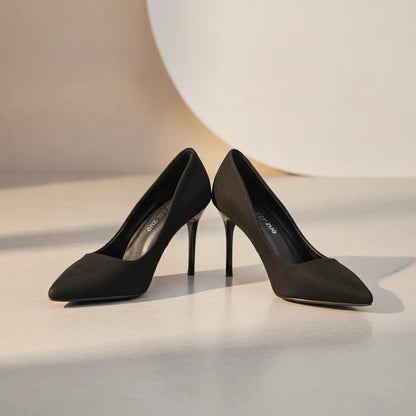 Escarpins Noirs Bout Pointu Talon Fin