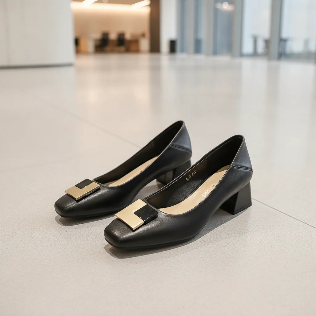 Escarpins Confortables Bout Carré