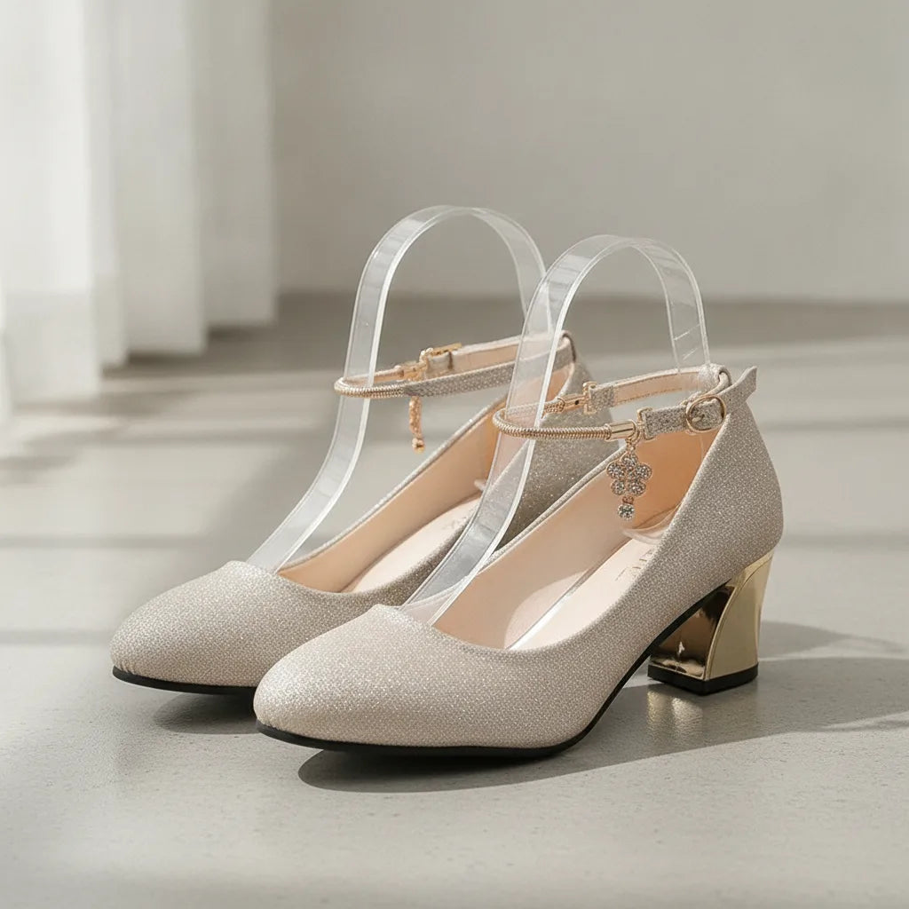 Escarpins Brillants à Bride Cheville VKJF