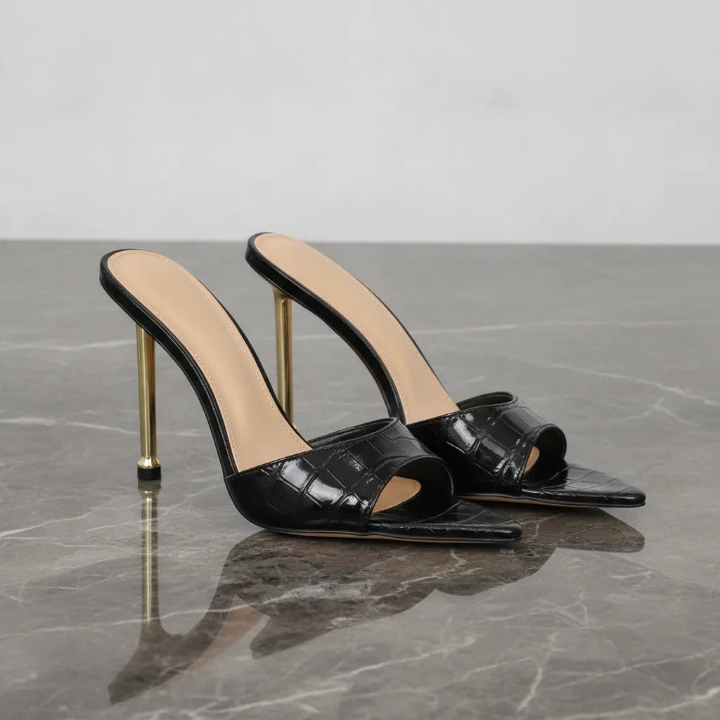 Sandales à Talon Peep Toe YBQJOO