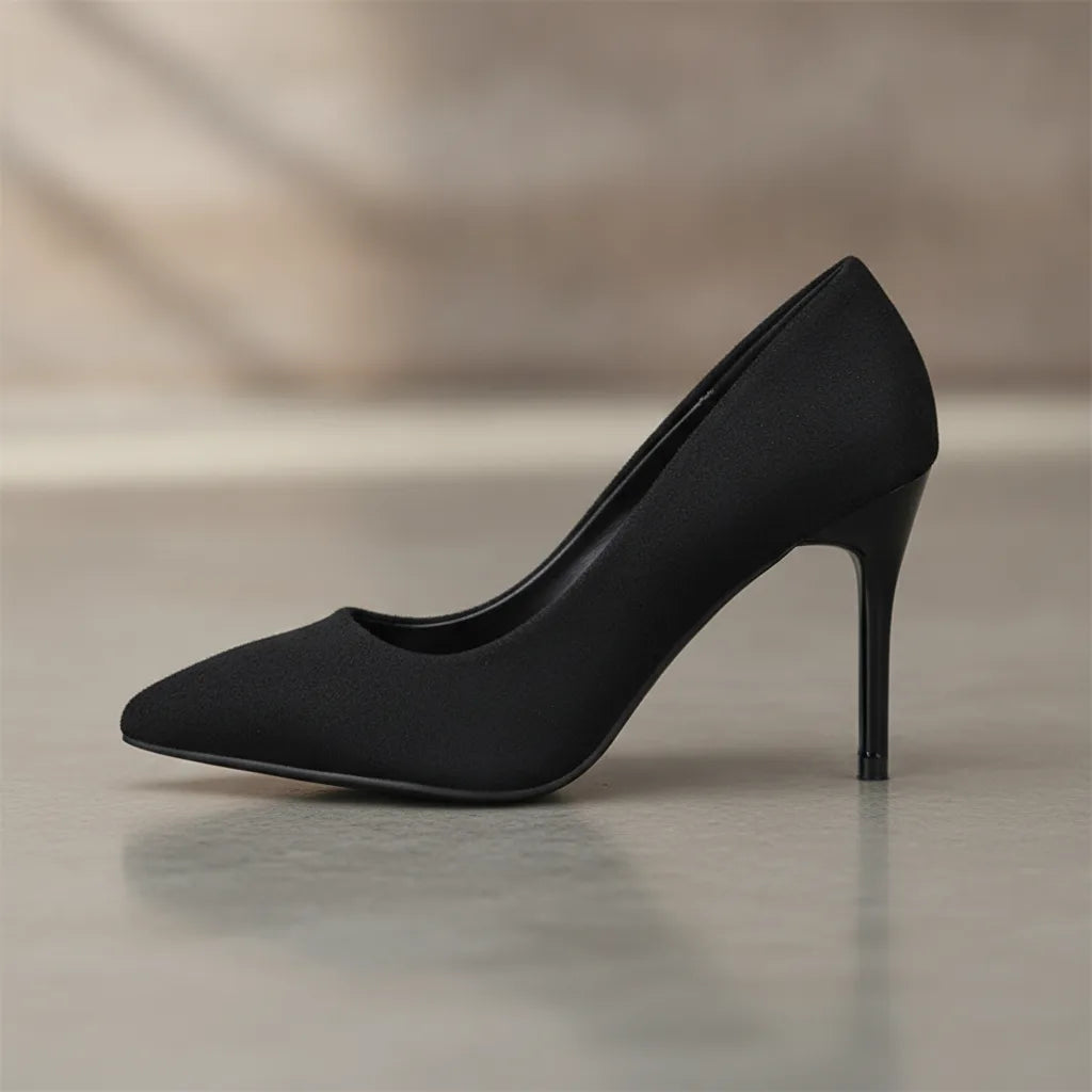 Escarpins Noirs Bout Pointu Talon Fin